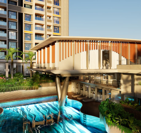 Three-Level Clubhouse With Sunken Pool